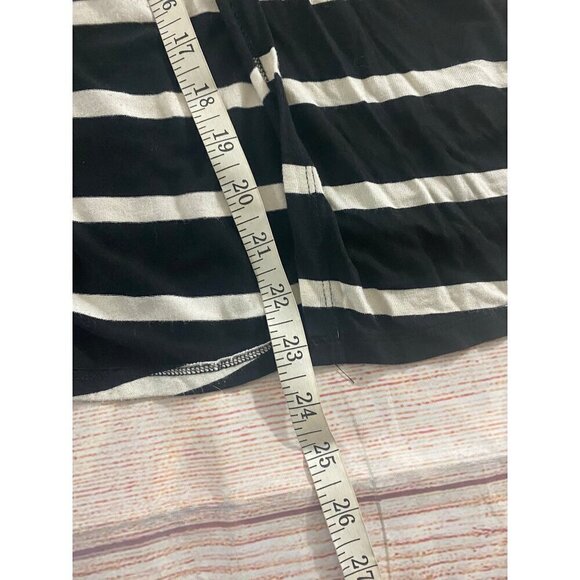 Torrid Women's Black And White Stripe Midi Skirt - 00 - Medium - Picture 7 of 12